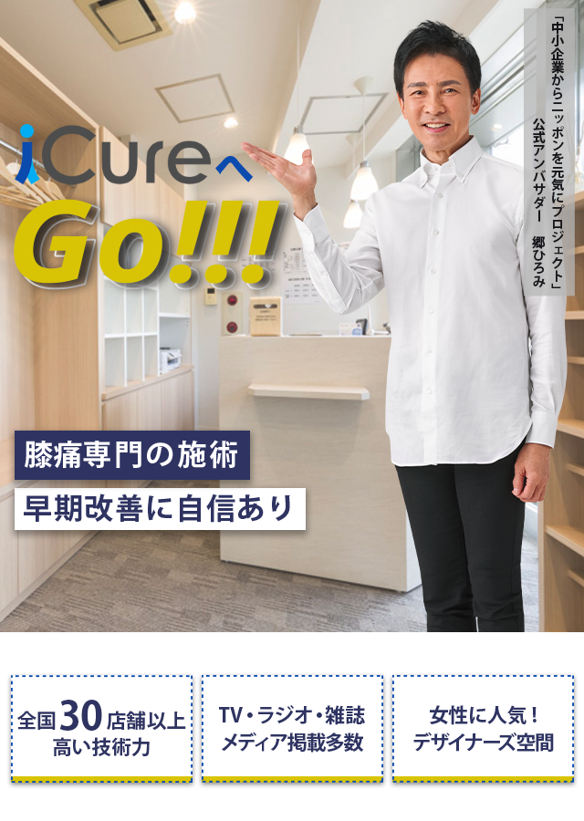 膝痛専門の施術 「骨格と筋肉」の専門院 早期改善に自信あり